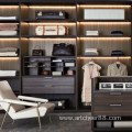 Glass open wardrobe Design style